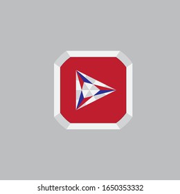red blue logo design vector