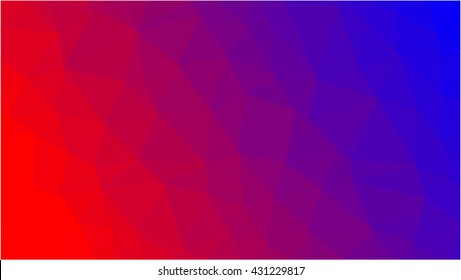 Red blue low poly beautiful background