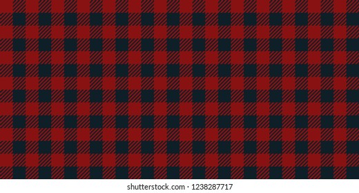Red And Blue Lumberjack Seamless Pattern Background