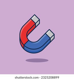 Red Blue Magnet vector Illustration