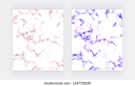 Red and blue marble texture. Abstract background for wallpaper, flyer, poster, card, invitations. Modern art.

