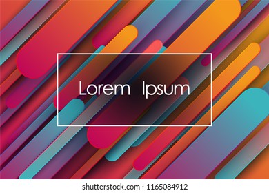 Red blue minimal geometric gradient shapes flowing background. Modern sport poster. Vector flowing gradient dynamic layered paper cut shapes landing page background, sport magazine minimal cover.