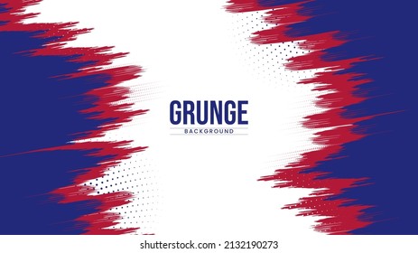 Red and Blue modern grunge thumbnail background