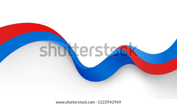 Red Blue Motion Sound Wave Abstract Stock Vector Royalty Free