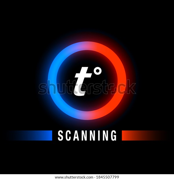 Red Blue Neon Circle On Black Stock Vector Royalty Free Red Blue Neon Circle On Black Stock Vector Royalty Free