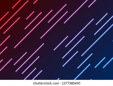 Rote und blaue Neonlaser-Strahlen abstrakter Technologie-Hintergrund. Vectorgeometrie-Design