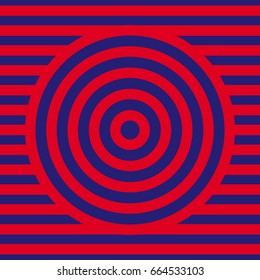 Red and blue Pattern background. Circle pattern