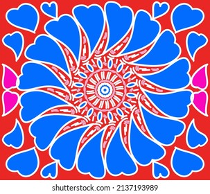 Red And Blue Pink Background Vector With White Yes As Background