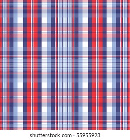 Red And Blue Plaid Vector