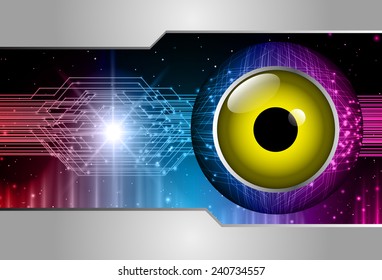 red blue purple Light Abstract Technology background for computer graphic website and internet, circuit board. eye