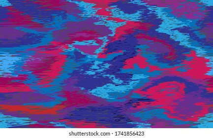 Red, blue and purple seamless abstract pattern.