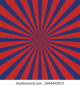 modelo de design de fundo de abaulamento radial vermelho e azul