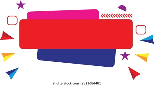 Red And Blue Sale Banner Design