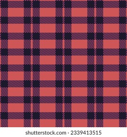 The red and blue Scottish grid pattern traces the seams.