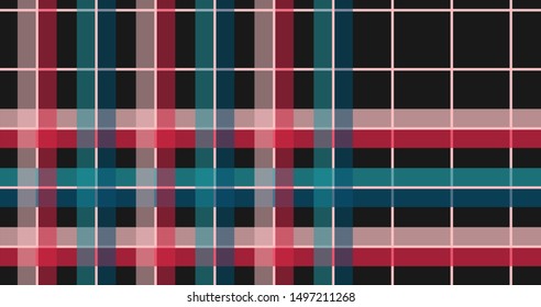 Red and blue scottish plaid background. 