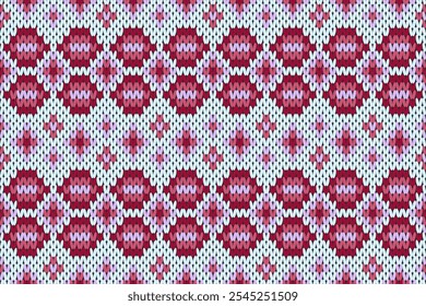 Red and blue Seamless knitted pattern Thailand 