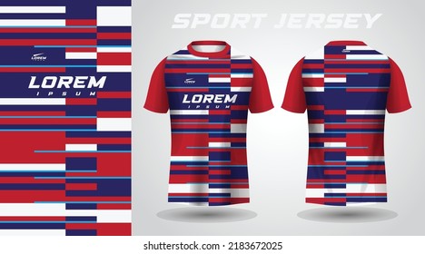 red blue shirt sport jersey design