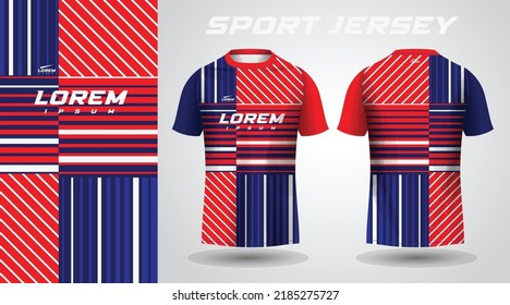 red blue shirt sport jersey design