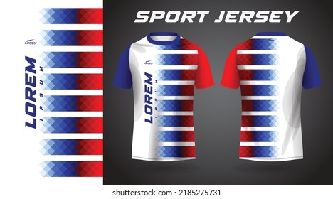 red blue shirt sport jersey design