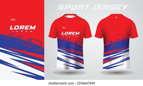 red blue shirt sport jersey design