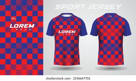 red blue shirt sport jersey design