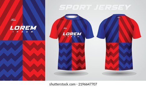 red blue shirt sport jersey design