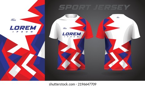 red blue shirt sport jersey design