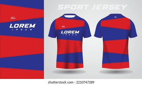 red blue shirt sport jersey design