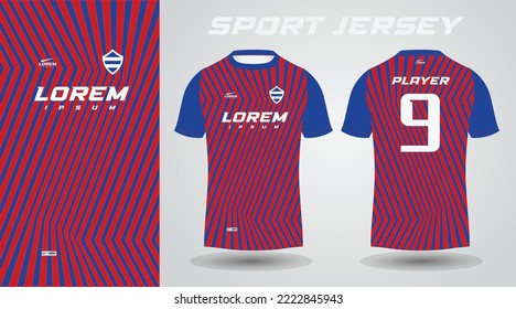 red blue shirt sport jersey design