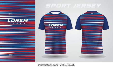 red blue shirt sport jersey design