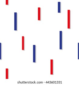 Red Blue Square Abstract White Background Vector Illustration
