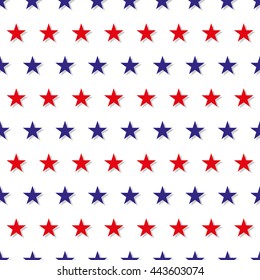 Red Blue Star Abstract White Background Vector Illustration