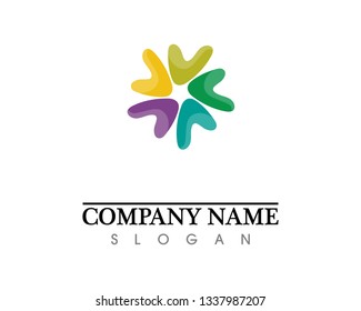 Red and blue Star falcon Logo Template vector icon