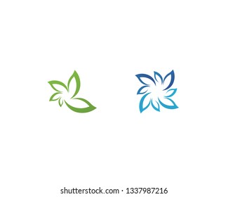 Red and blue Star falcon Logo Template vector icon