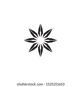 Red and blue Star falcon Logo Template vector icon