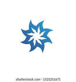 Red and blue Star falcon Logo Template vector icon
