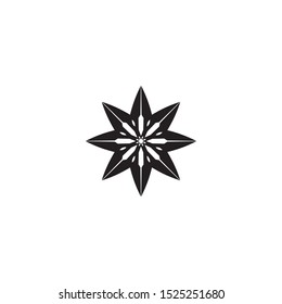 Red and blue Star falcon Logo Template vector icon