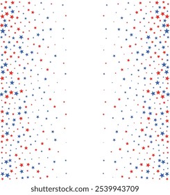 red and blue stars background