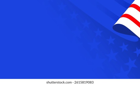 Red Blue stars flag multi nation color abstract vector background