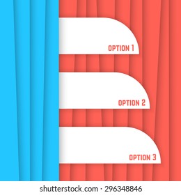 red and blue striped background. concept of ribbon, magazine, origami, linear, tabby, stripy, packing, festive postcard, report, chart. flat style trend modern design eps10 vector illustration