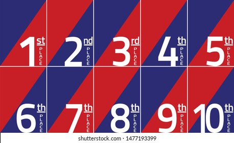 Red And Blue Stylized Flat Leaderboard