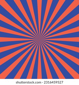 red and blue sunburst modern background vector illustration