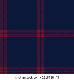 Red and blue tartan plaid. Celtic pattern fabric swatch close-up. 