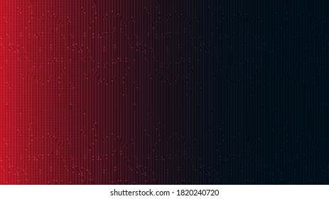 Red and Blue Technology Background,Hi-tech Digital and Communication Concept design,Free Space For text in put,Vector illustration.