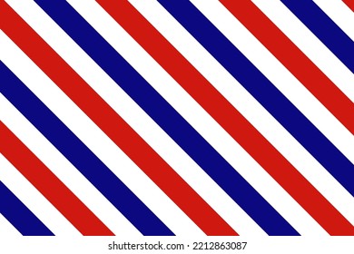 El rojo y el azul usa líneas diagonales de patrón abstracto sin fisuras. Textura vintage de Barbershop.
