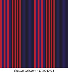 Red and Blue vertical striped seamless pattern background suitable for fashion textiles, graphics