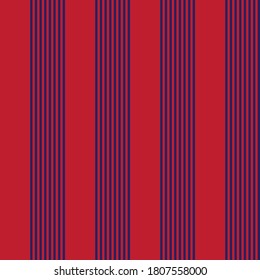 Rojo y azul vertical rayado fondo de patrón sin soldadura adecuado para textiles de moda, gráficos