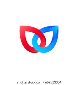 Red and Blue Water Drop