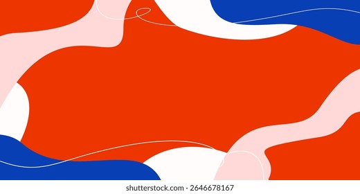 Fondo abstracto rojo, azul, blanco. Perfecto para tus proyectos de diseño.