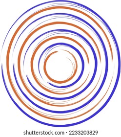 red blue white circle logo or background